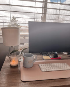 work from home desk set up
