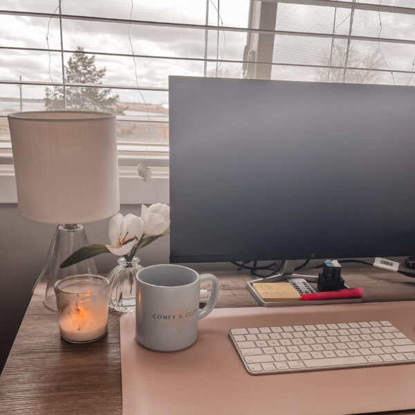 work from home desk set up