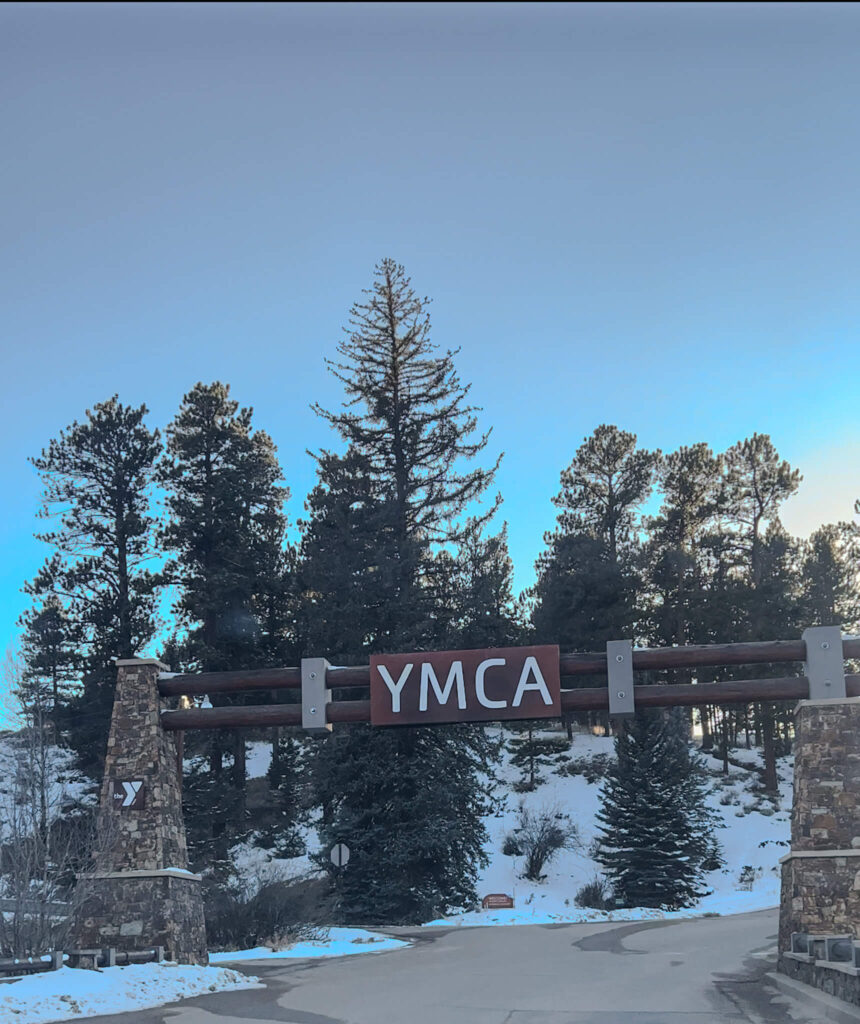 YMCA sign